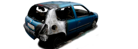 Vehículos incendiados